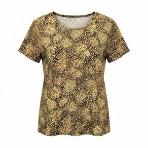 East 5th Mini Cheetah Print Women's Top Size 1X - NEW